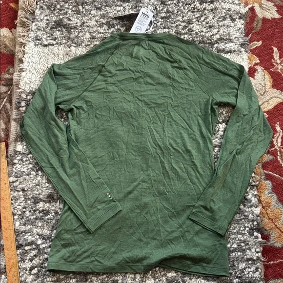 Smartwool everyday merino wool crew long sleeve top fern green women’s M NEW - Picture 7 of 9